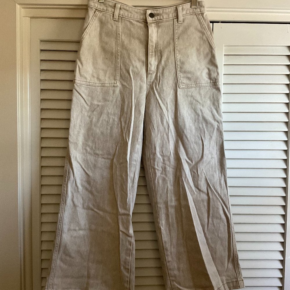 Beige Carpenter Style Pants